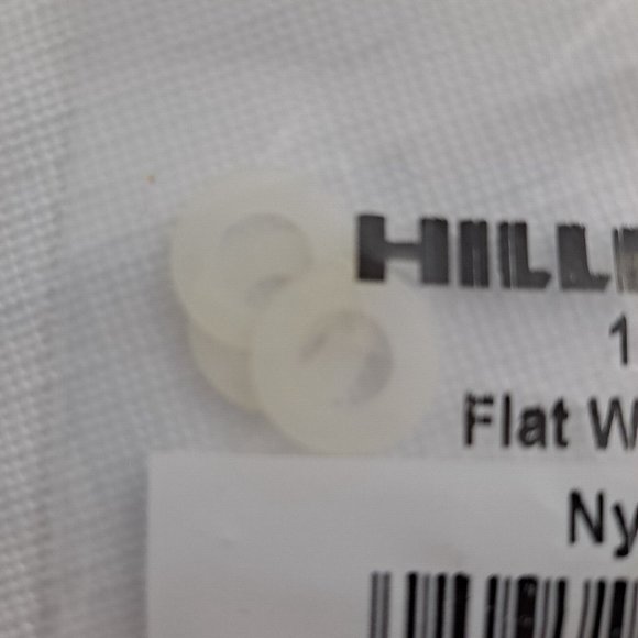 Hillman Flat Washers ¼ Nylon White 4 Piece - Picture 5 of 5